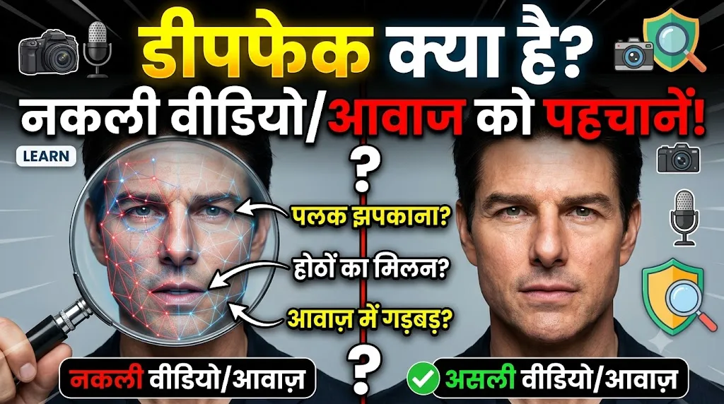 डीपफेक क्या है? नकली वीडियो और आवाज की पहचान कैसे करें?