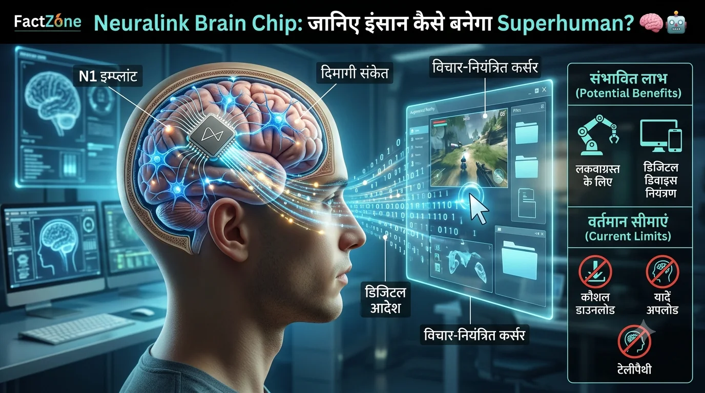 Neuralink Brain Chip: जानिए इंसान कैसे बनेगा Superhuman? 🧠🤖