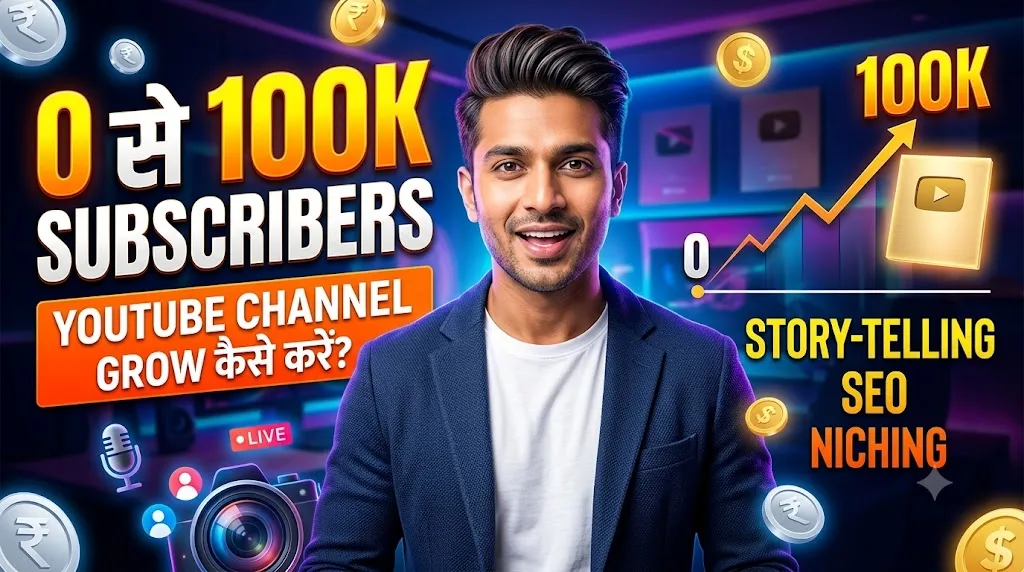 YouTube Channel Grow कैसे करें? 0 से 100K Subscribers